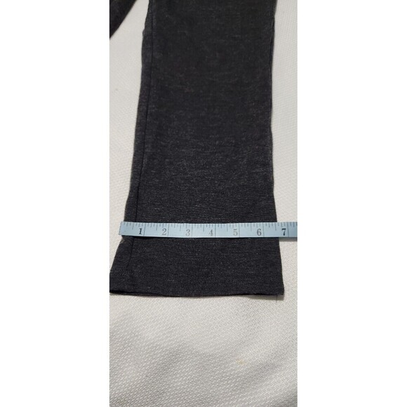 Peace And Pearls Leggin Women Medium Color Gray charcoal Tummy Control (B4) - Picture 4 of 12